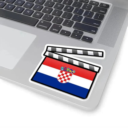 Croatia film clapperboard (Croatia) STICKER Vinyl Kiss-Cut Decal - The Sticker Space