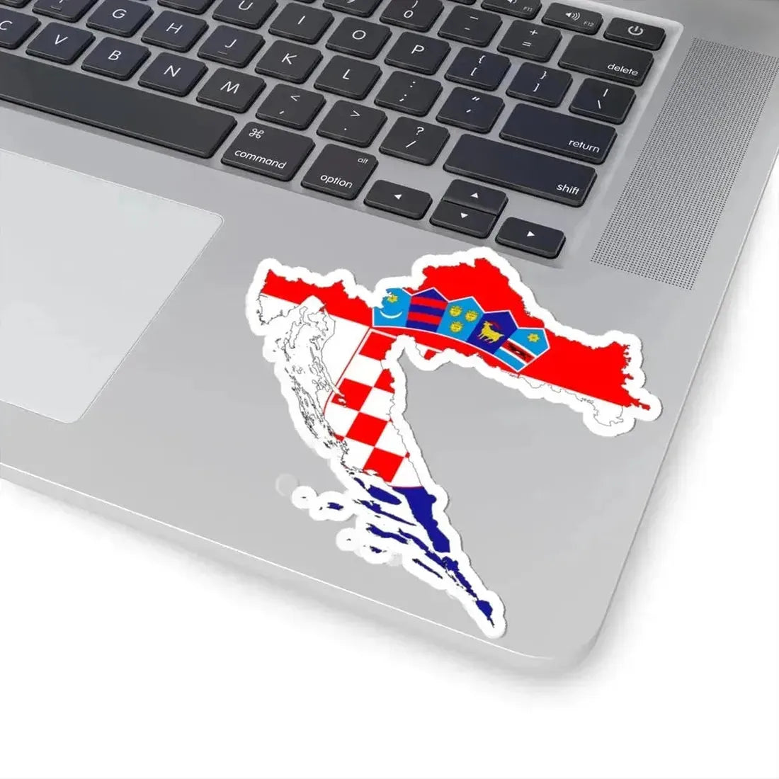 Croatia-Flagmap (Croatia) STICKER Vinyl Kiss-Cut Decal - The Sticker Space