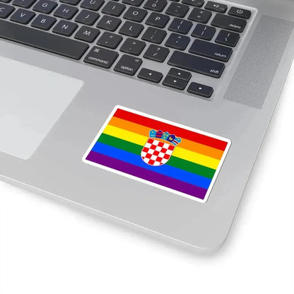 Croatia Gay flag (Croatia) STICKER Vinyl Kiss-Cut Decal - The Sticker Space
