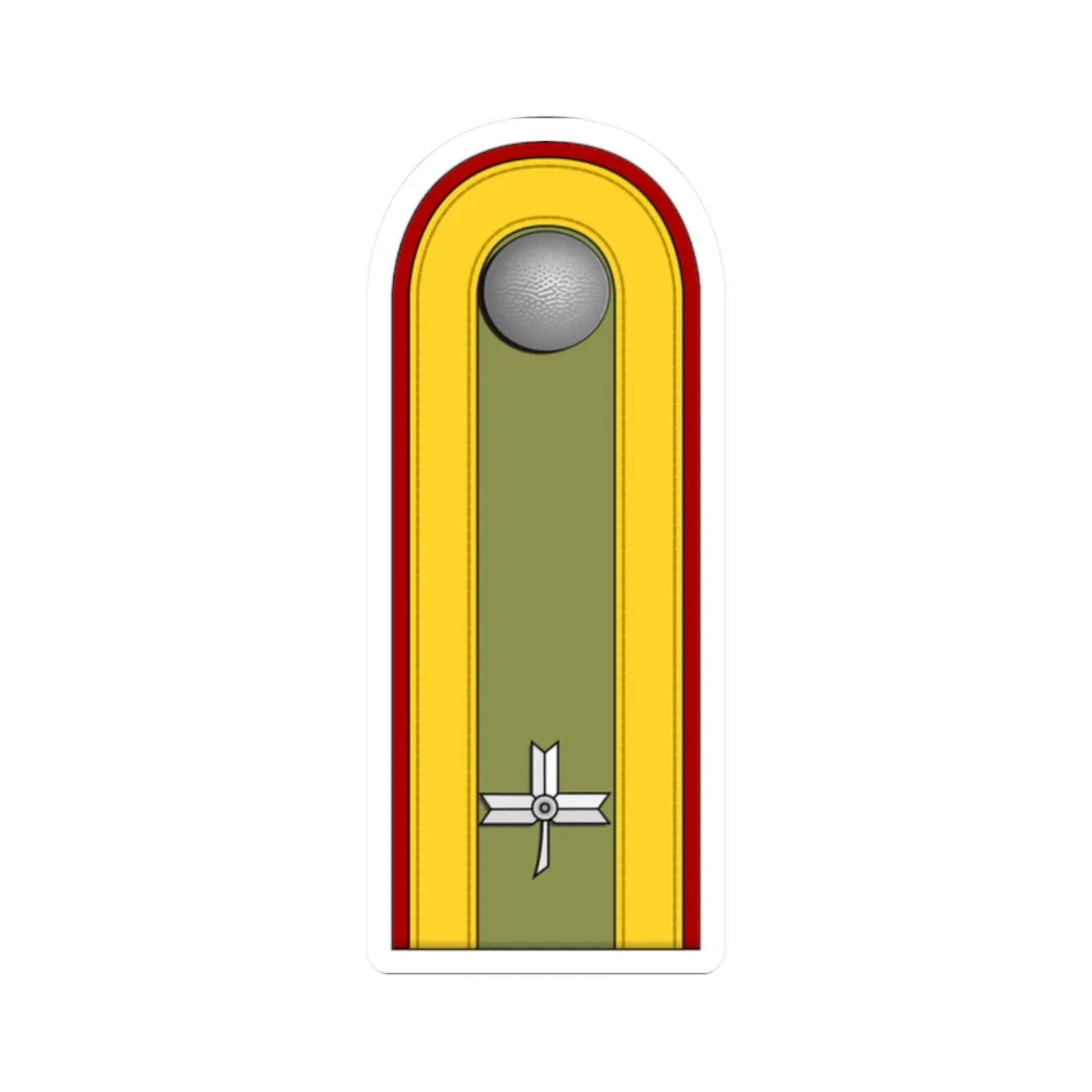 Croatia HOS OR 6 (Croatia) (Military Rank) STICKER Vinyl Kiss-Cut Decal 2 Inch White - The Sticker Space