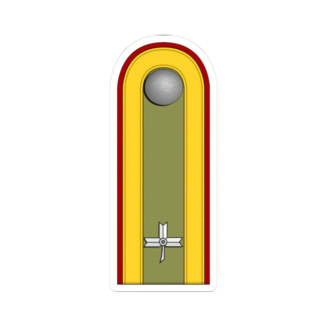 Croatia HOS OR 6 (Croatia) (Military Rank) STICKER Vinyl Kiss-Cut Decal 3 Inch White - The Sticker Space