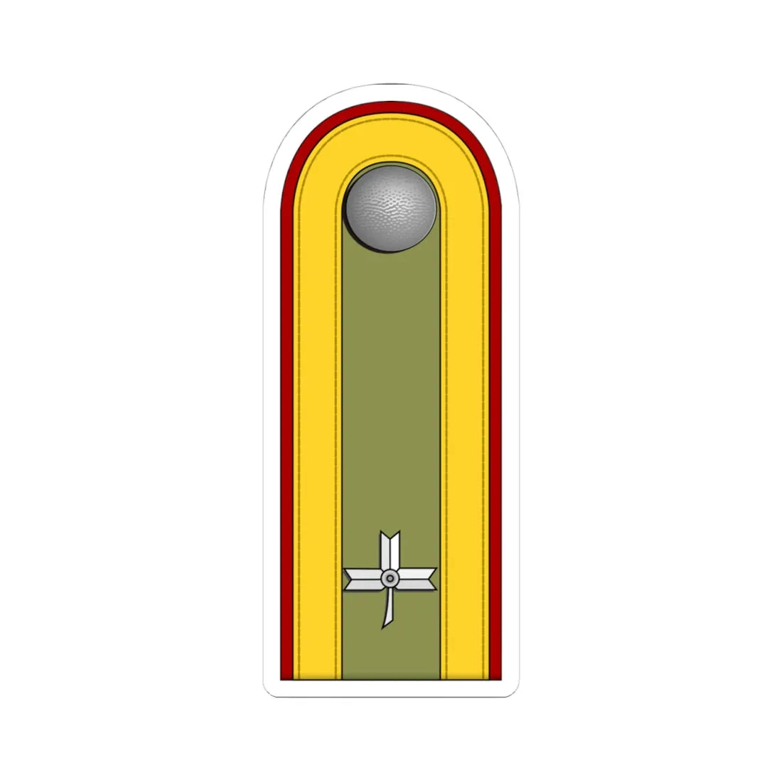 Croatia HOS OR 6 (Croatia) (Military Rank) STICKER Vinyl Kiss-Cut Decal 4 Inch White - The Sticker Space