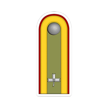 Croatia HOS OR 6 (Croatia) (Military Rank) STICKER Vinyl Kiss-Cut Decal 4 Inch White - The Sticker Space