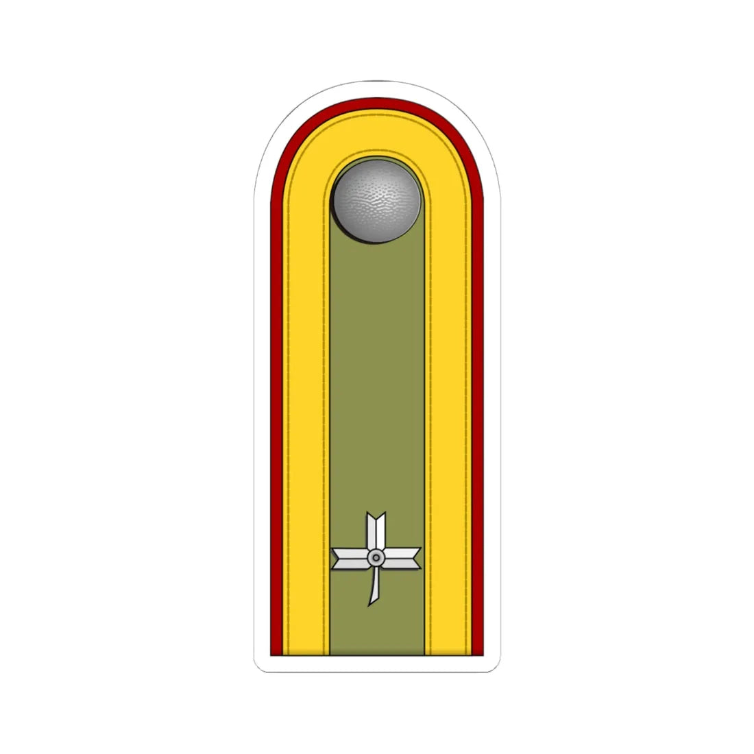 Croatia HOS OR 6 (Croatia) (Military Rank) STICKER Vinyl Kiss-Cut Decal 6 Inch White - The Sticker Space