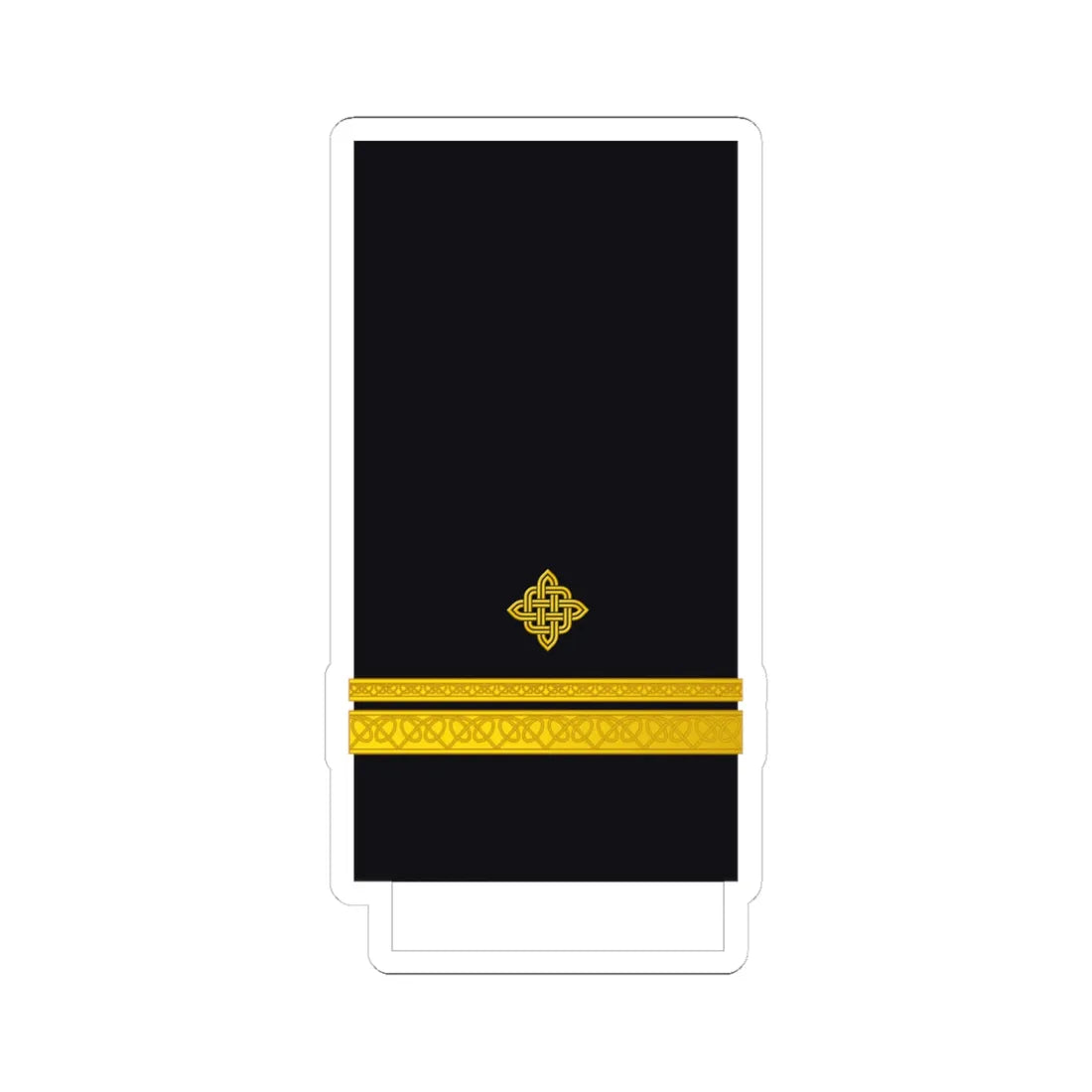 Croatia Navy OF 1a (Croatia) (Military Rank) STICKER Vinyl Kiss-Cut Decal 4 Inch White - The Sticker Space