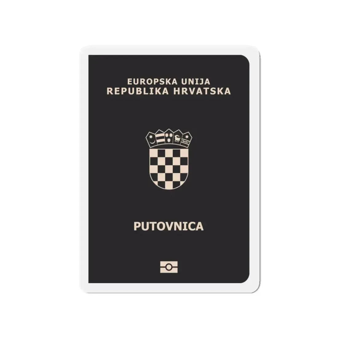 Croatia Passport - Refrigerator Magnet 3 Inch - The Sticker Space