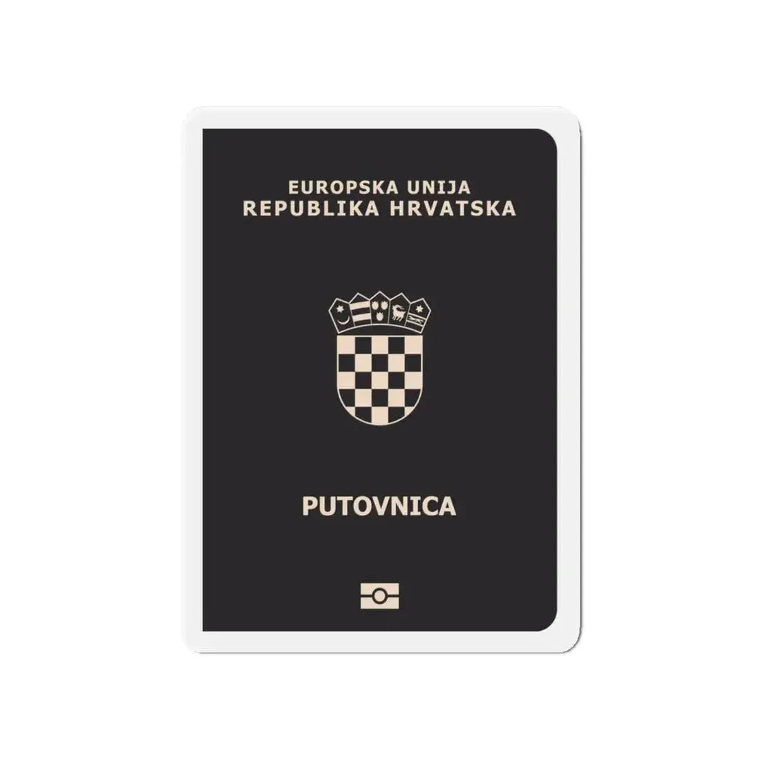 Croatia Passport - Refrigerator Magnet 4 Inch - The Sticker Space