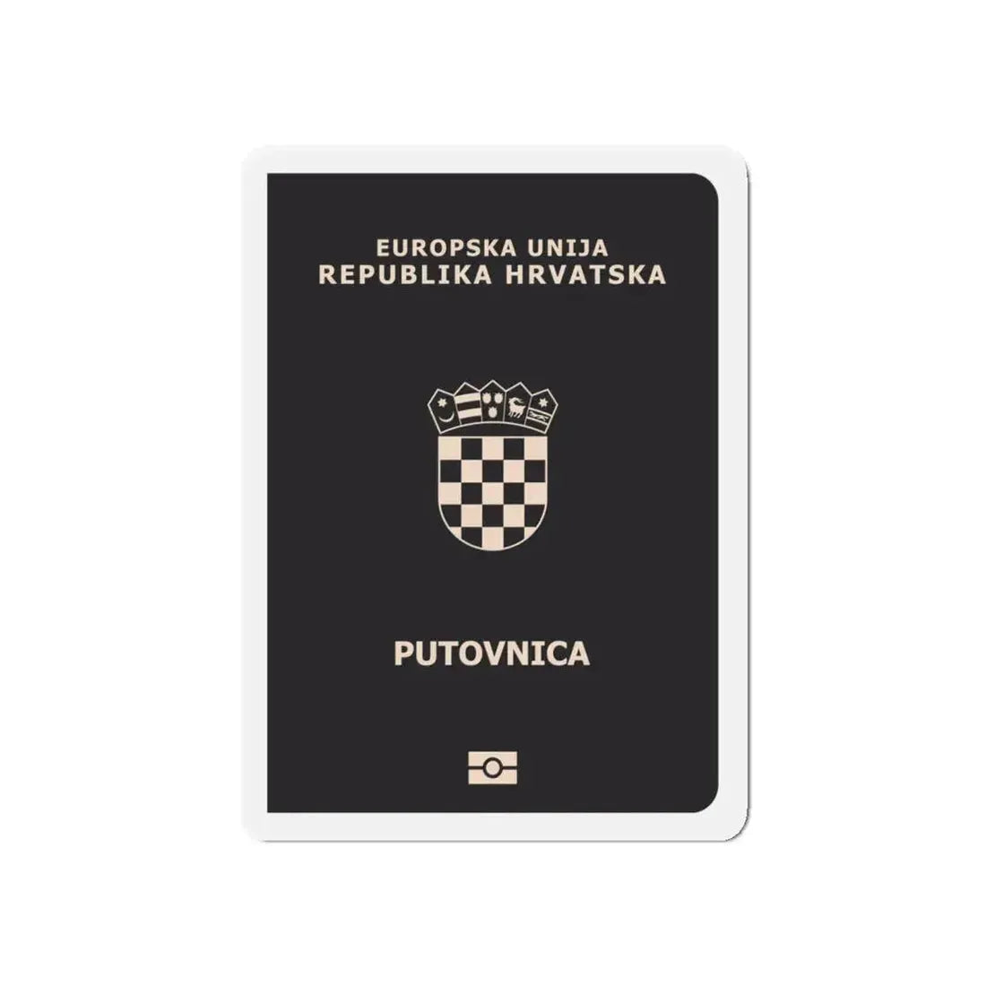 Croatia Passport - Refrigerator Magnet 5 Inch - The Sticker Space