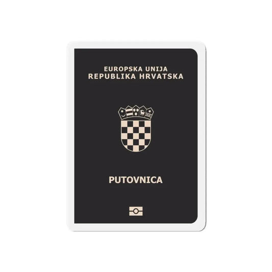 Croatia Passport - Refrigerator Magnet 6 Inch - The Sticker Space