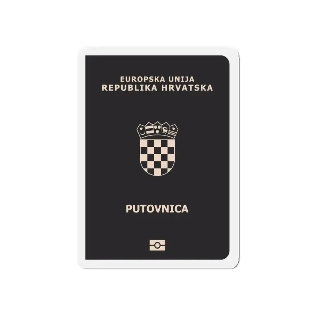 Croatia Passport - Refrigerator Magnet - The Sticker Space