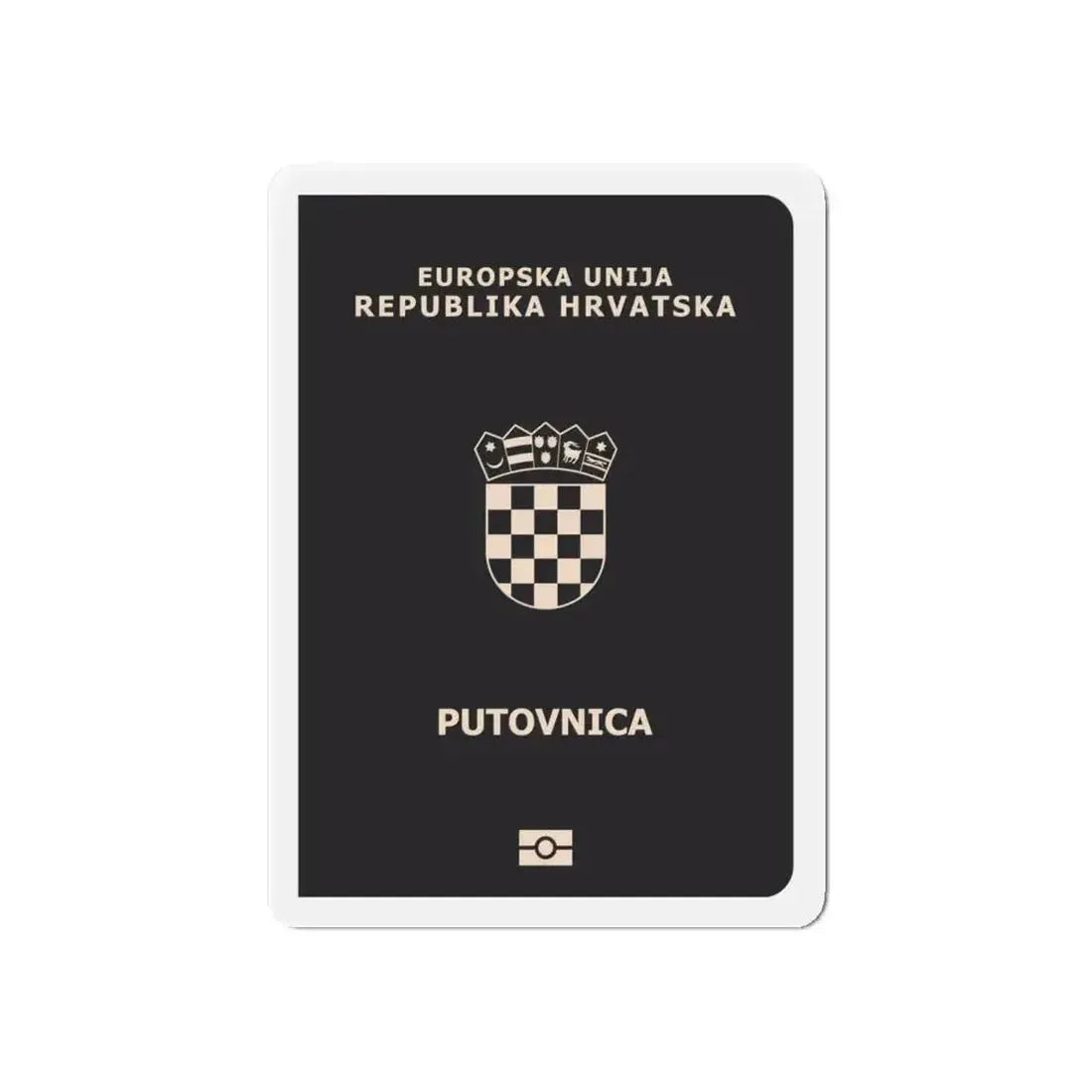 Croatia Passport - Refrigerator Magnet - The Sticker Space