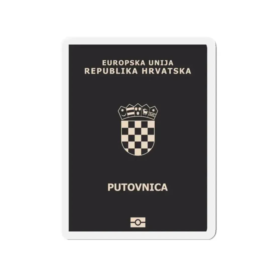 Croatia Passport - Refrigerator Magnet - The Sticker Space
