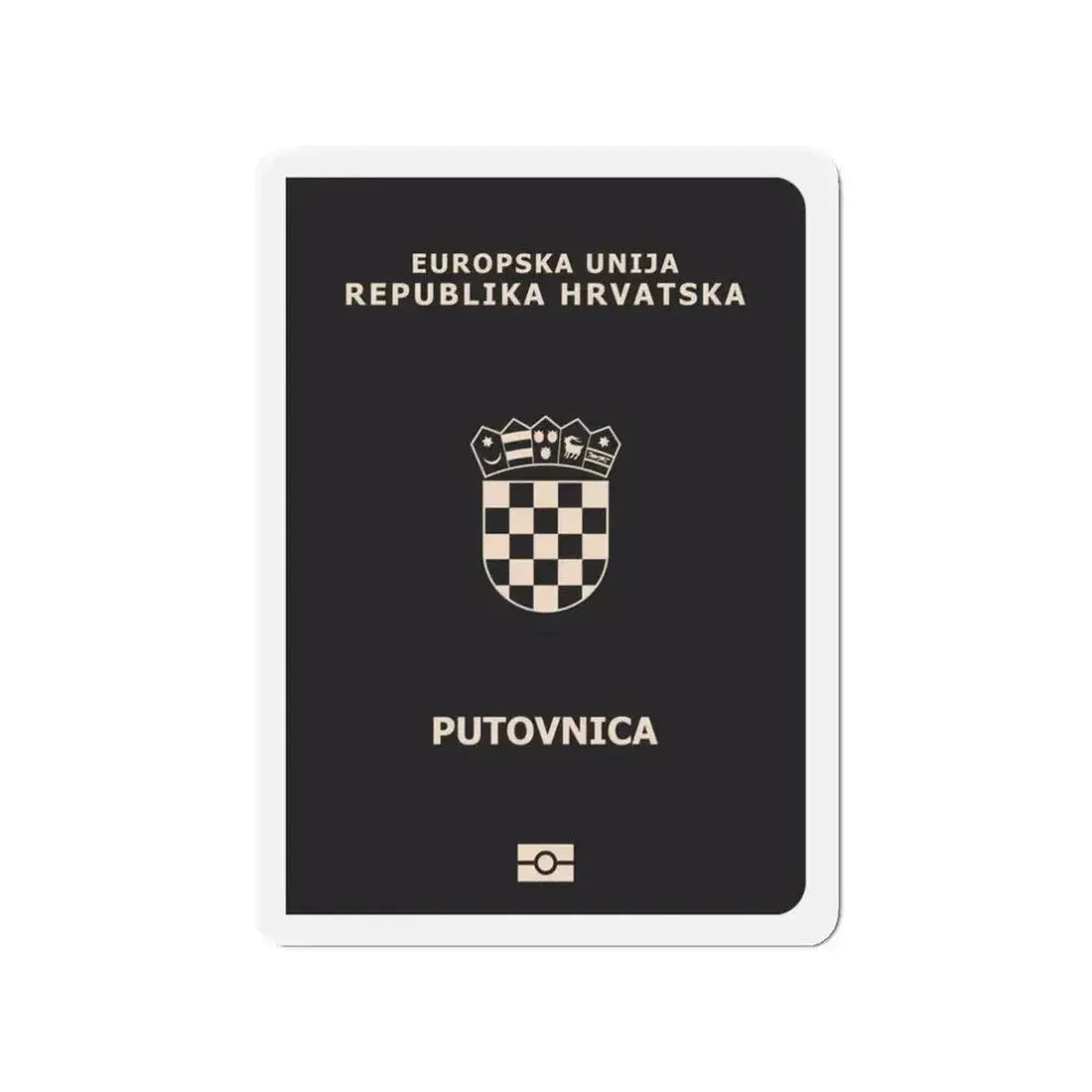 Croatia Passport - Refrigerator Magnet - The Sticker Space