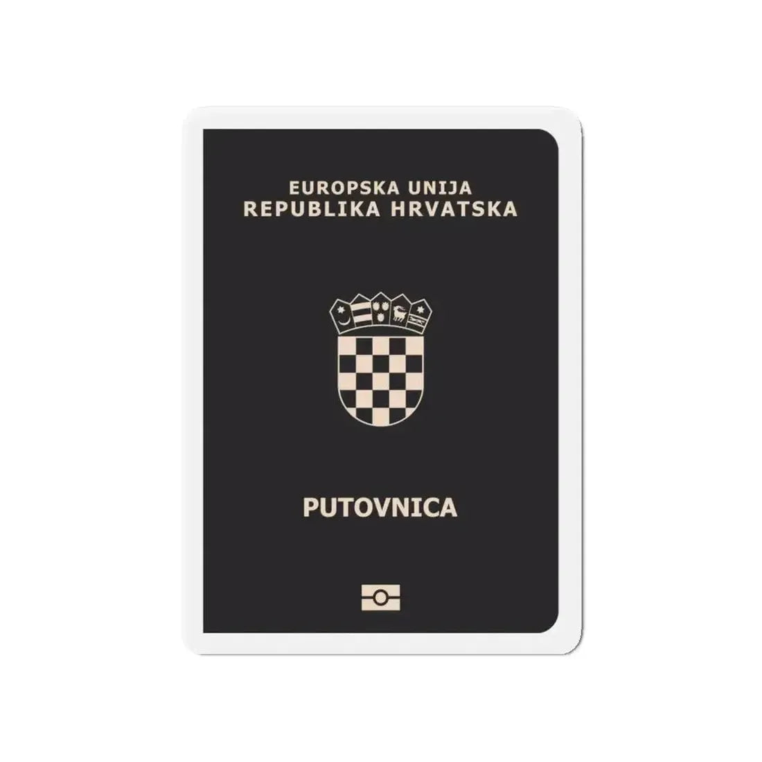 Croatia Passport - Refrigerator Magnet - The Sticker Space