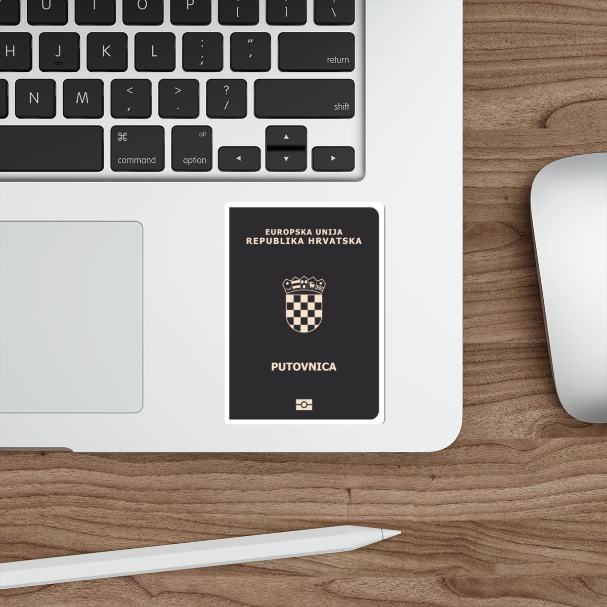 Croatia Passport STICKER Vinyl Die-Cut Decal-The Sticker Space