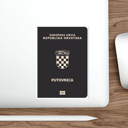 Croatia Passport STICKER Vinyl Die-Cut Decal-The Sticker Space