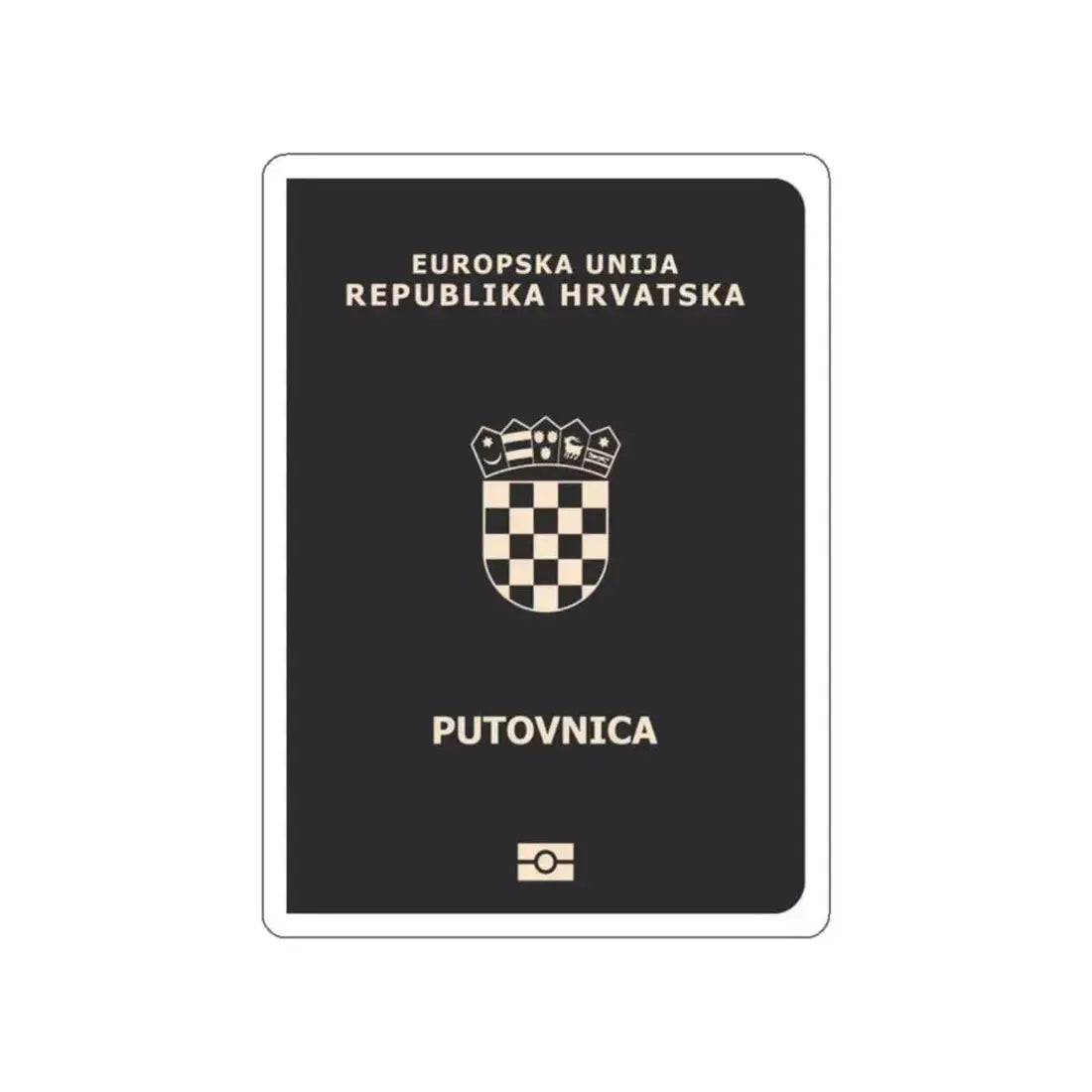 Croatia Passport STICKER Vinyl Die-Cut Decal 2 Inch - The Sticker Space