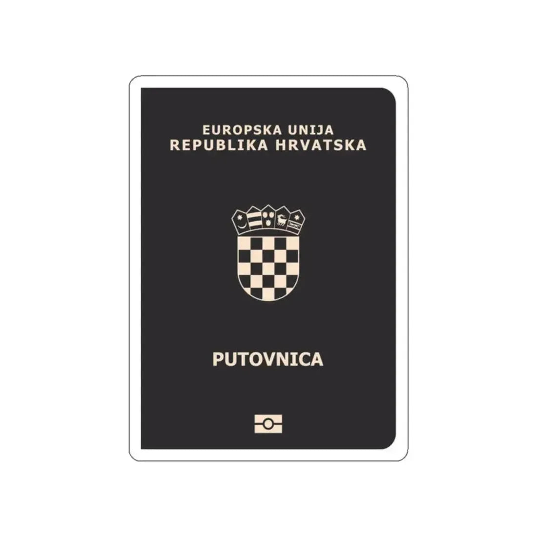 Croatia Passport STICKER Vinyl Die-Cut Decal 2 Inch - The Sticker Space