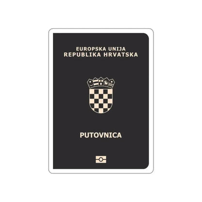 Croatia Passport STICKER Vinyl Die-Cut Decal 3 Inch - The Sticker Space