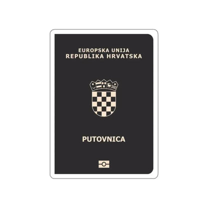 Croatia Passport STICKER Vinyl Die-Cut Decal - The Sticker Space