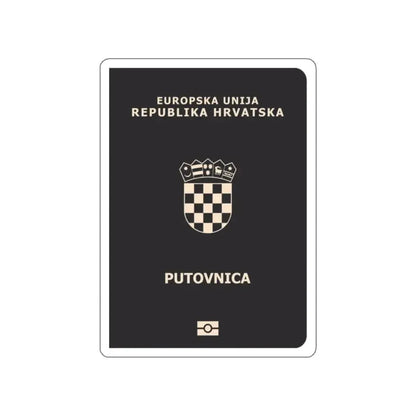 Croatia Passport STICKER Vinyl Die-Cut Decal - The Sticker Space