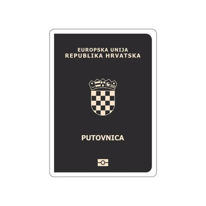 Croatia Passport STICKER Vinyl Die-Cut Decal - The Sticker Space