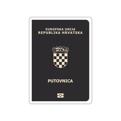 Croatia Passport STICKER Vinyl Die-Cut Decal - The Sticker Space