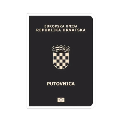 Croatia Passport - STICKER Vinyl Kiss-Cut Decal 2 Inch White - The Sticker Space