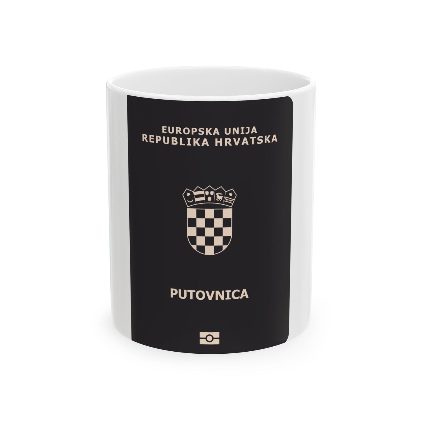 Croatia Passport - White Coffee Mug