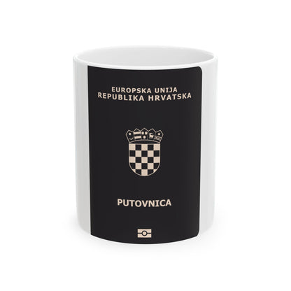 Croatia Passport - White Coffee Mug