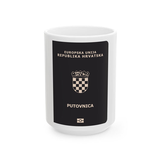 Croatia Passport - White Coffee Mug