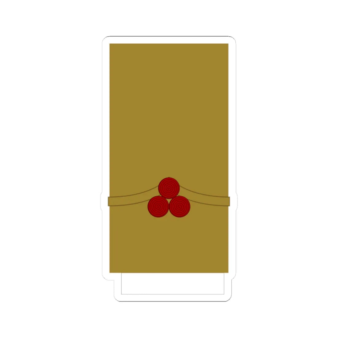 Croatia Ustase OF 2a (Croatia) (Military Rank) STICKER Vinyl Kiss-Cut Decal 3 Inch White - The Sticker Space