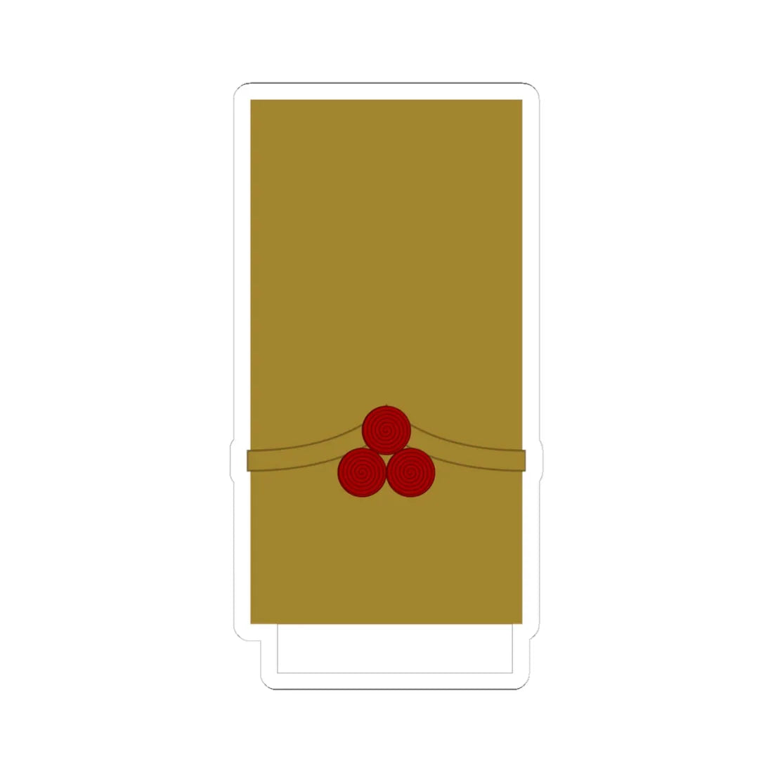 Croatia Ustase OF 2a (Croatia) (Military Rank) STICKER Vinyl Kiss-Cut Decal 4 Inch White - The Sticker Space