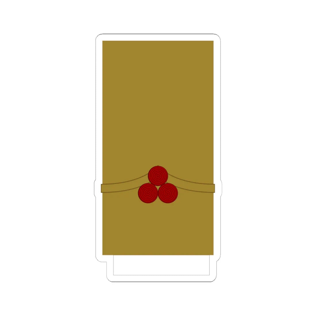 Croatia Ustase OF 2a (Croatia) (Military Rank) STICKER Vinyl Kiss-Cut Decal 6 Inch White - The Sticker Space