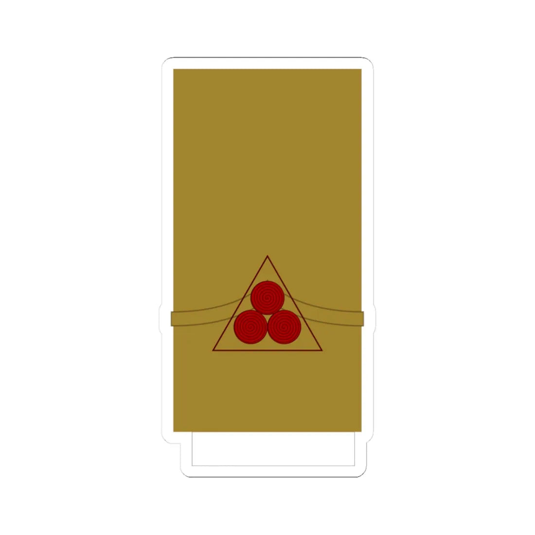 Croatia Ustase OF 2b (Croatia) (Military Rank) STICKER Vinyl Kiss-Cut Decal 3 Inch White - The Sticker Space