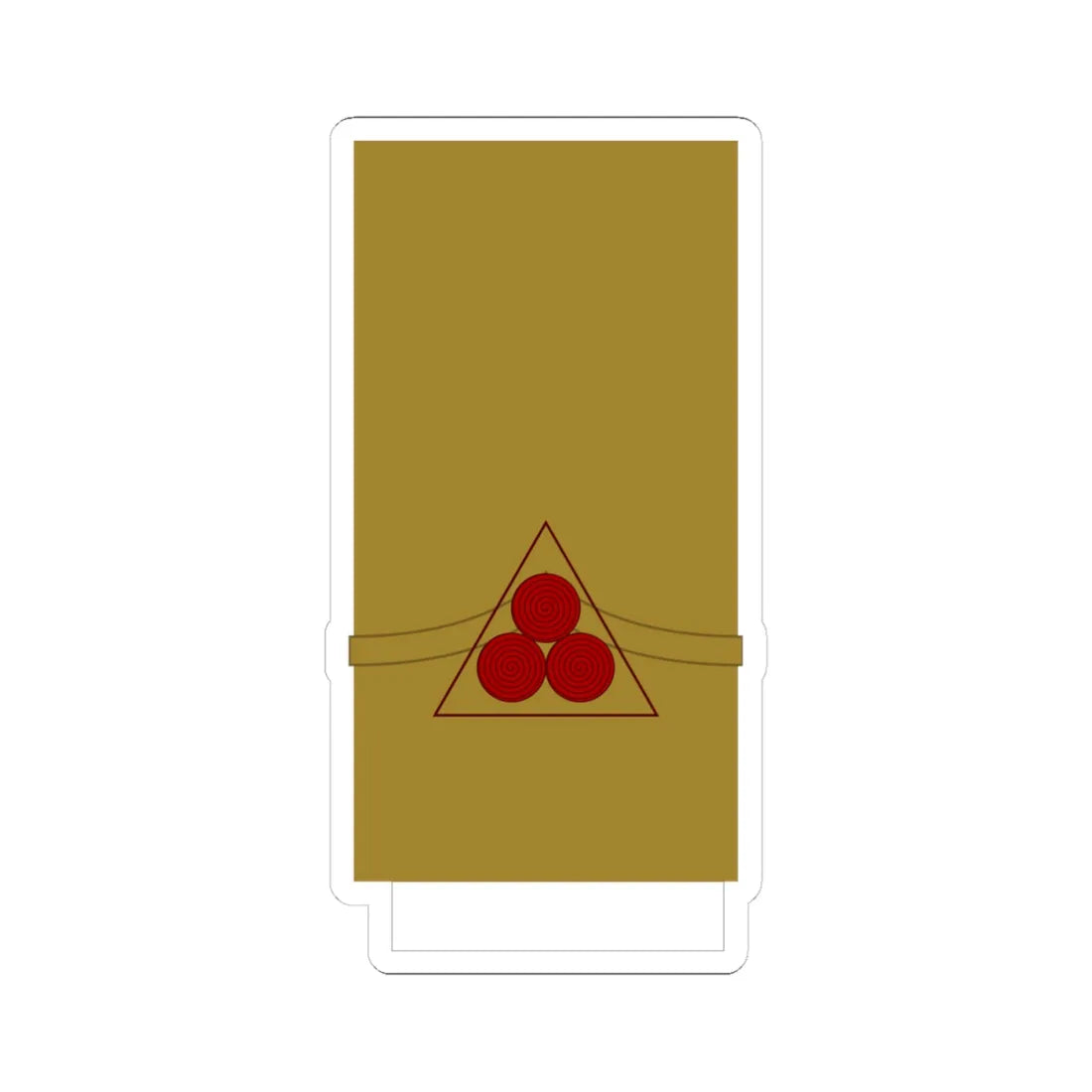 Croatia Ustase OF 2b (Croatia) (Military Rank) STICKER Vinyl Kiss-Cut Decal 4 Inch White - The Sticker Space