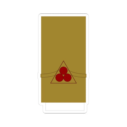 Croatia Ustase OF 2b (Croatia) (Military Rank) STICKER Vinyl Kiss-Cut Decal 4 Inch White - The Sticker Space