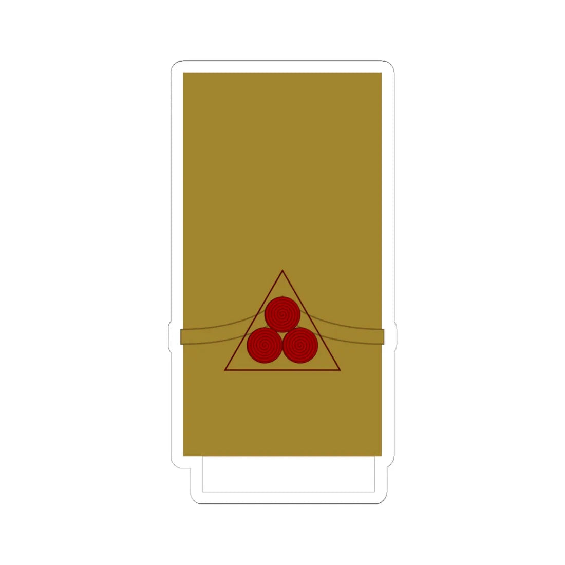 Croatia Ustase OF 2b (Croatia) (Military Rank) STICKER Vinyl Kiss-Cut Decal 6 Inch White - The Sticker Space