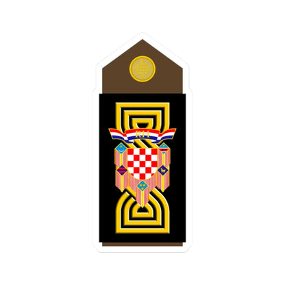Croatia Vrhovnik (Croatia) (Military Rank) STICKER Vinyl Kiss-Cut Decal 2 Inch White - The Sticker Space