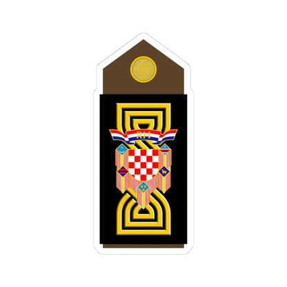 Croatia Vrhovnik (Croatia) (Military Rank) STICKER Vinyl Kiss-Cut Decal 4 Inch White - The Sticker Space