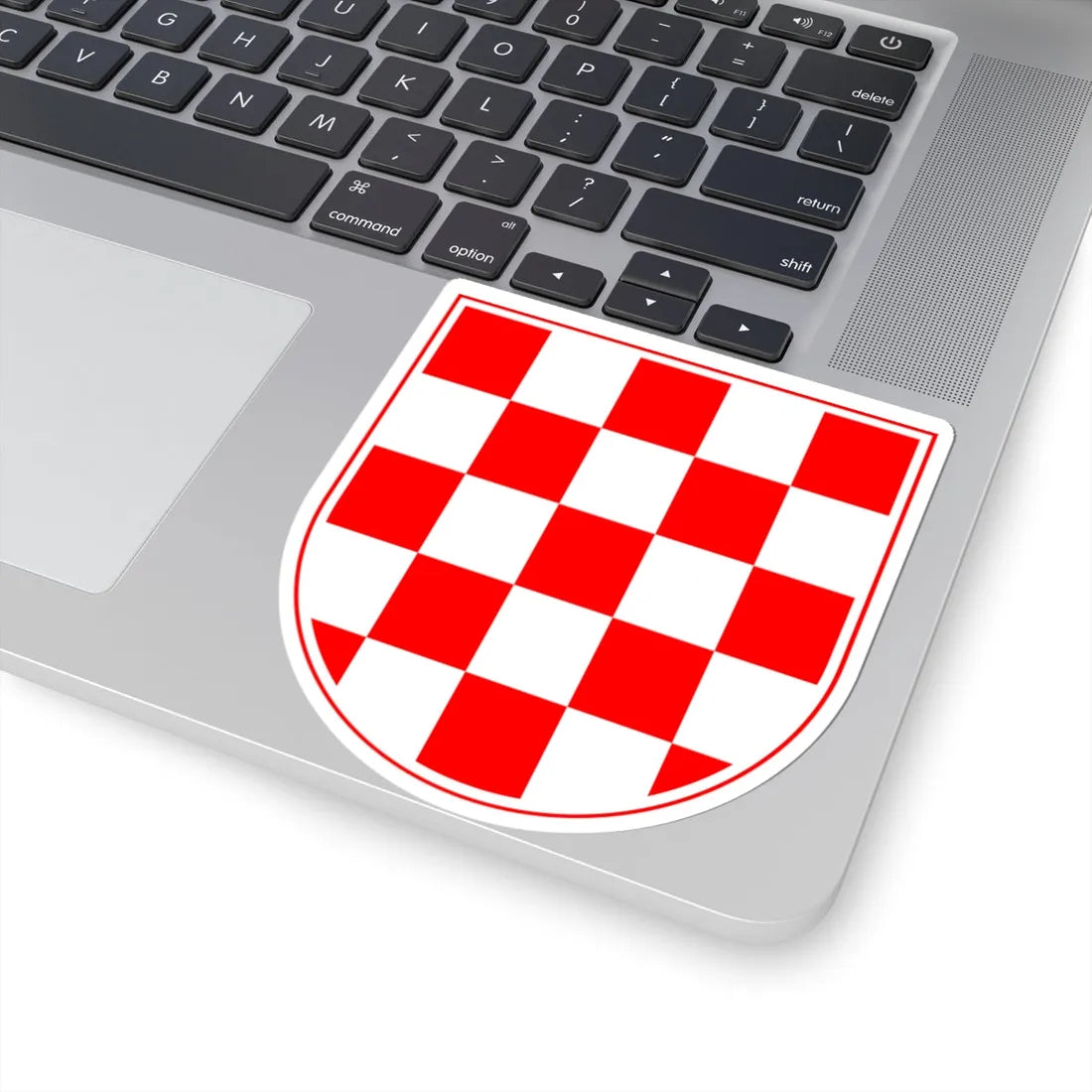 Croatian chequy (Croatia) (Coat of Arms) STICKER Vinyl Kiss-Cut Decal - The Sticker Space