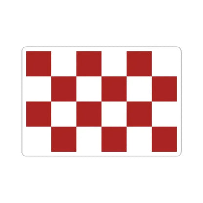 Croatian Chequy Flag (Croatia) STICKER Vinyl Kiss-Cut Decal 2 Inch White - The Sticker Space
