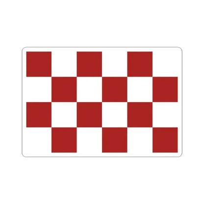 Croatian Chequy Flag (Croatia) STICKER Vinyl Kiss-Cut Decal 3 Inch White - The Sticker Space