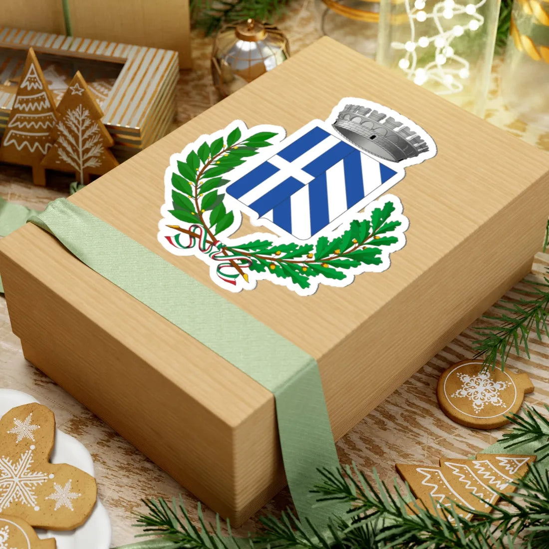 Crocefieschi-Stemma (Italy) (Coat of Arms) STICKER Vinyl Kiss-Cut Decal - The Sticker Space