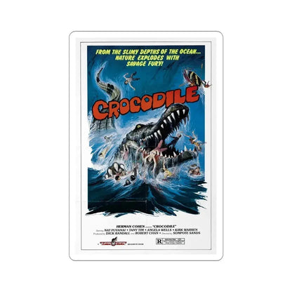 Crocodile 1981 Movie Poster STICKER Vinyl Die-Cut Decal 4 Inch - The Sticker Space