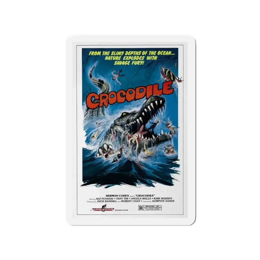 CROCODILE (CHORAKHE) 1979 Movie Poster - Refrigerator Magnet - The Sticker Space