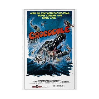 CROCODILE (CHORAKHE) 1979 - Paper Movie Poster - The Sticker Space