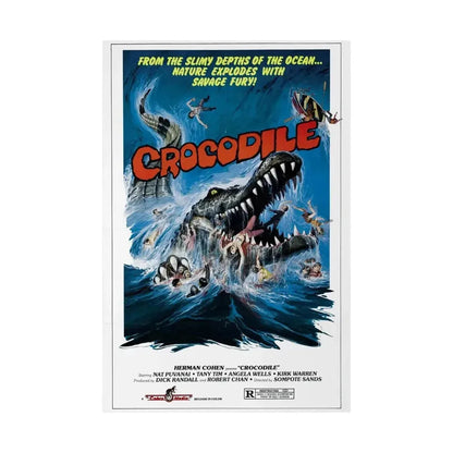 CROCODILE (CHORAKHE) 1979 - Paper Movie Poster - The Sticker Space