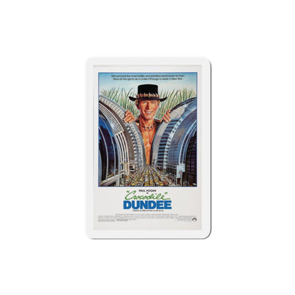 Crocodile Dundee 1986 Movie Poster Die-Cut Magnet-3" x 3"-The Sticker Space