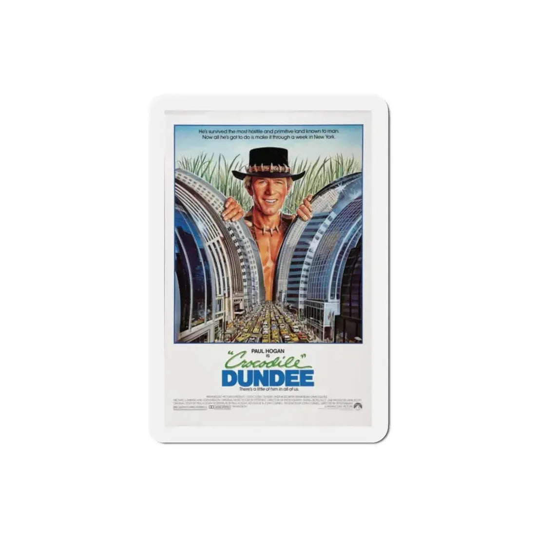 Crocodile Dundee 1986 Movie Poster Refrigerator Magnet - The Sticker Space